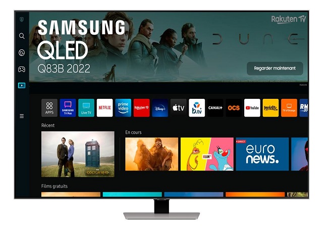 Fernseher SAMSUNG QLED QE55Q83B 4K UHD 55 2022 Silber-Woodmartland